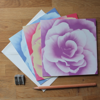 Floral inspired cards and gifts created in from Faversham, Kent - Greenfinch and Robin